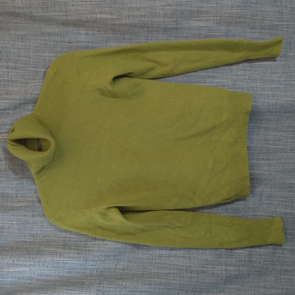 COPY - J Crew green cashmere sweater